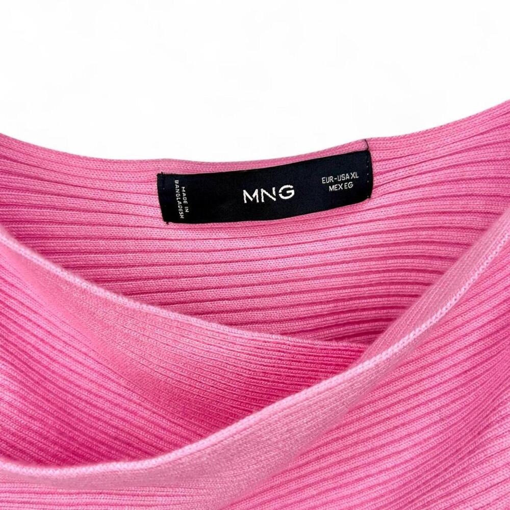 Mango Pink Ribbed Knit Top - Picture 2 of 5